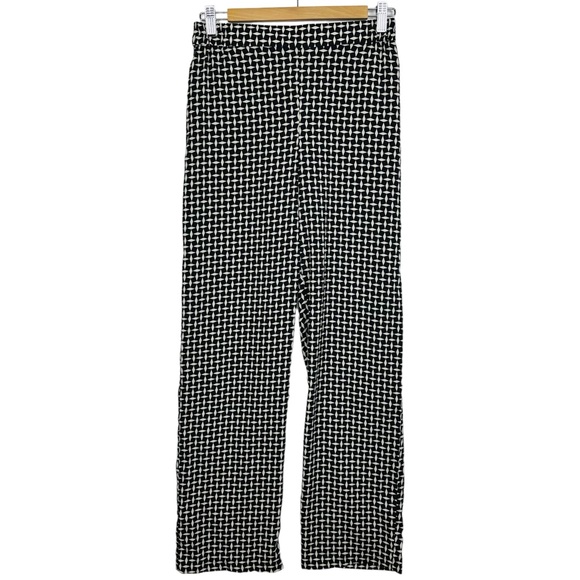 Christian Siriano Runway Patterned Lightweight Elastic Pull On Straight Pants - Picture 2 of 8